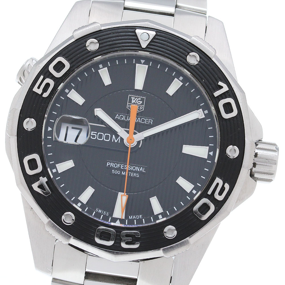 タグホイヤー TAG HEUER WAJ1110 アクアレーサー500M デイト クォーツ メンズ _861334【中古】
