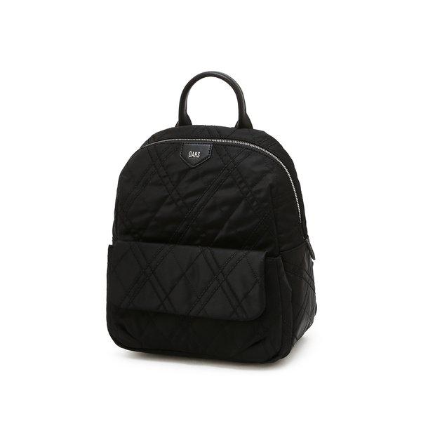 [26SS] [ARGYLE] アーガイルキルティングパターンブラックナイロンバックパックDCBA6E482BK