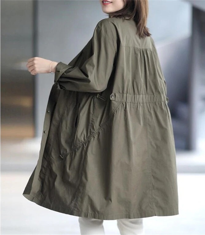 春コート スプリングコート レディース トレンチコート シンプル カジュアル チェスター 春 アウタ 5,561円