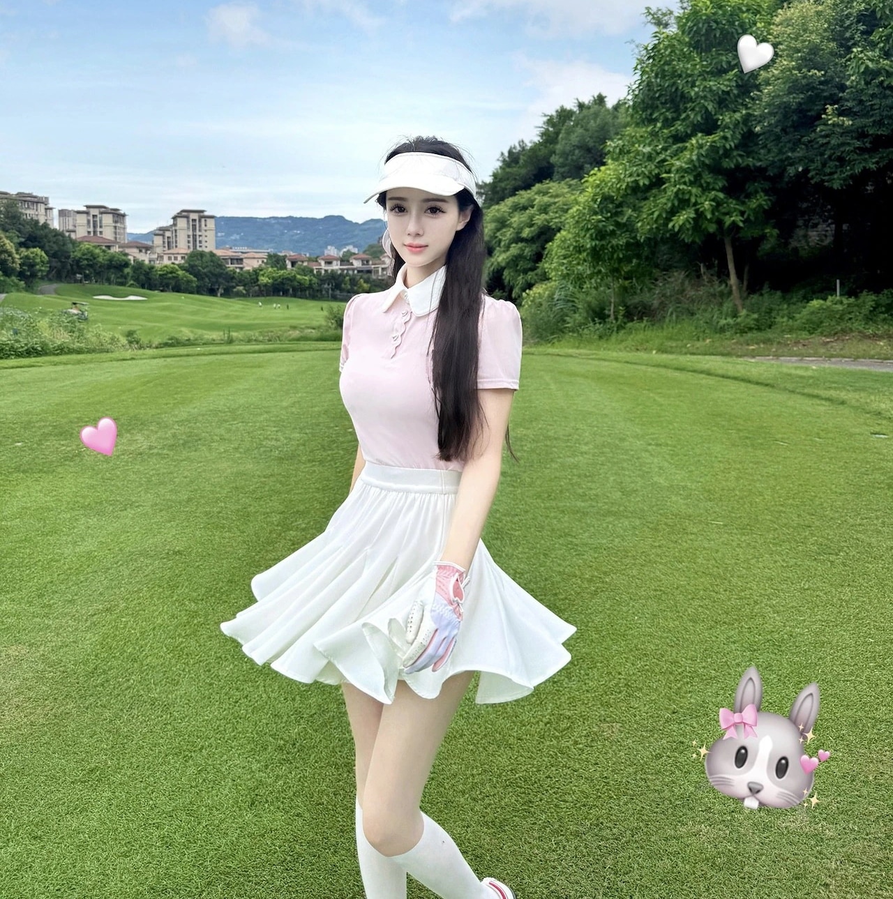 ゴルフウェア 春夏秋 上下セット レディース 白ピンク青黄色 ゴルフスカート poloシャツ 半袖 パンツ リボン カジュアル 痩せる 韓国風 スポーツウェア テニスウェア 速乾 かわいい おしゃれ