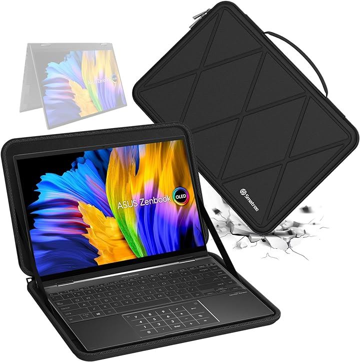 ハードEVA保護スリーブケース 14インチ ASUS Zenbook Flip OLED UP3404 M52( Black, For ASUS 14インチ（M52）)