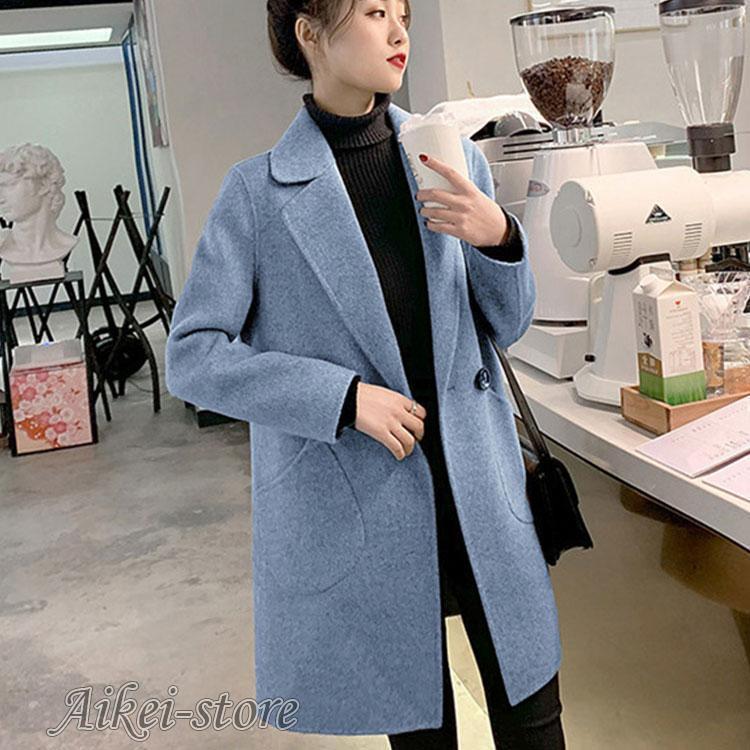 チェスターコート レディースコート　秋冬　ラシャコート　ロングコート　女性　ジャケット　アウター　コート　通勤　カジュアル　20代 30代 40代