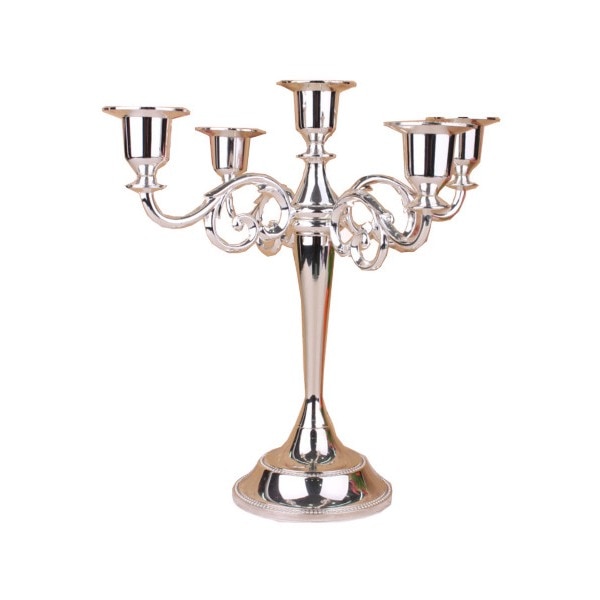 5本立てキャンドルスタンド（燭台） シルバー 4,987円