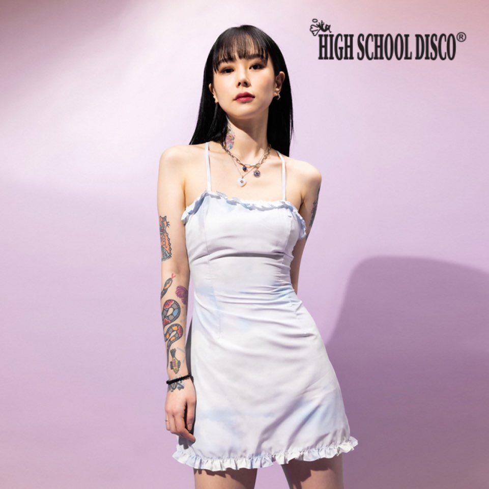 ハイスクールディスコ 22SS 公式 雲柄 クラウド ワンピース 韓国正規品 6,786円