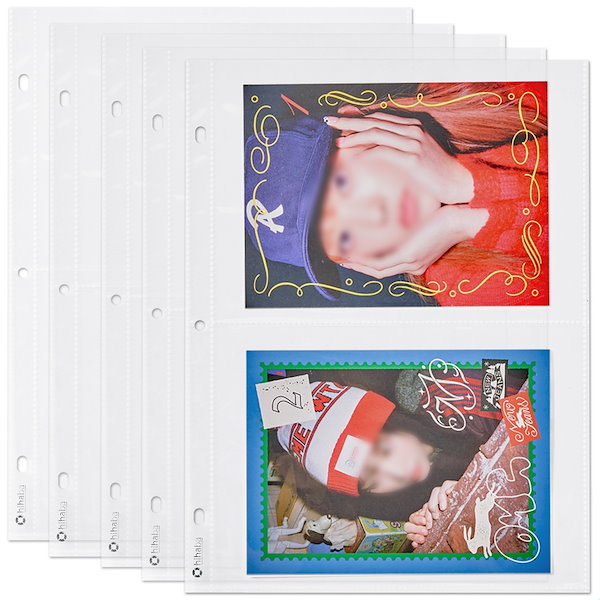 Qoo10] hihaba 両面 2ポケット 1set(10枚) ク