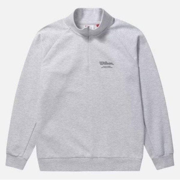 M 長袖Tシャツ LQC W243001LHT82-LMG メンズ テクノコットン ハーフジップ スウェットシャツ