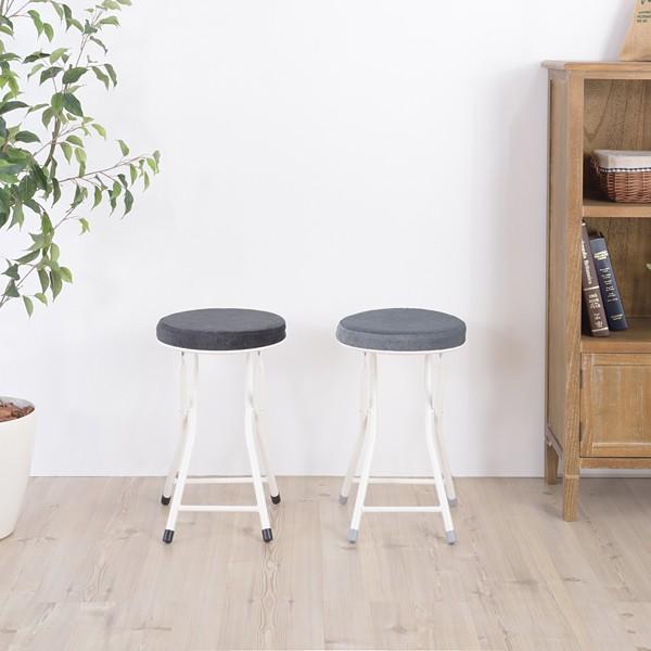 スツール 折りたたみ クッション座面 椅子 背もたれなし