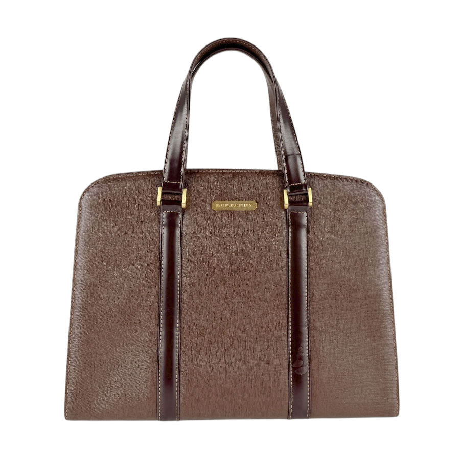 バーバリー BURBERRY ハンドバッグ レザー ブラウン レディース z4718
