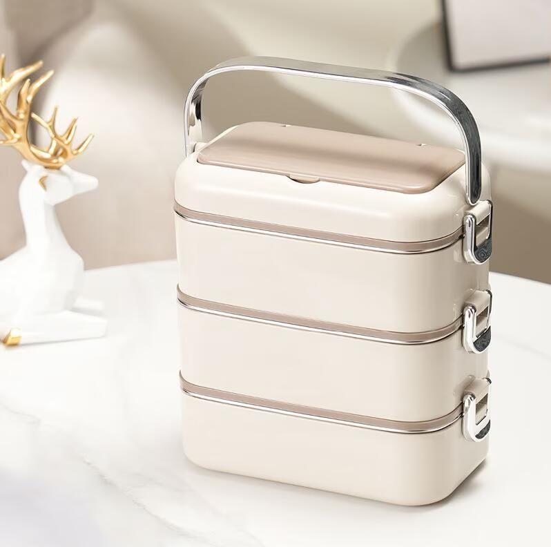 お弁当箱 多層断熱弁当箱 電子レンジ対応 大容量弁当箱 食事用容器