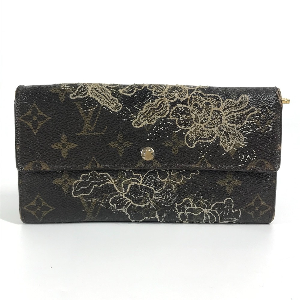 長財布 M95389 ポルトフォイユ・サラ モノグラム・ダンテェル 2つ折り ロングウォレット モノグラムキャンバス ブラウン