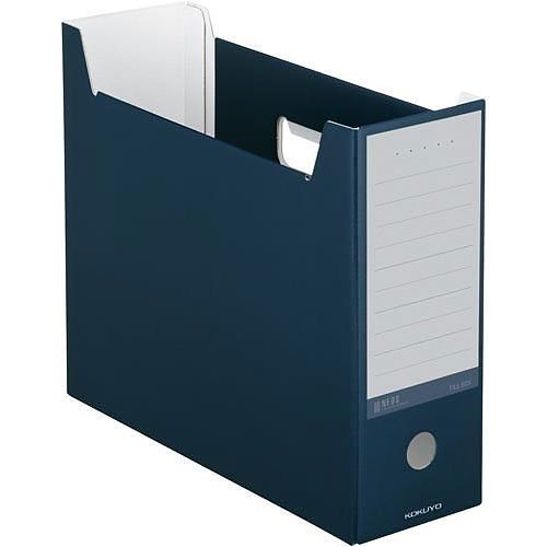 （まとめ買い）ファイルボックス NEOS A4 ネイビー A4-NELF-DB [x10]