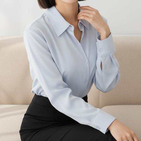 女性 デイリー シャツ ブラウス リンクルフリー