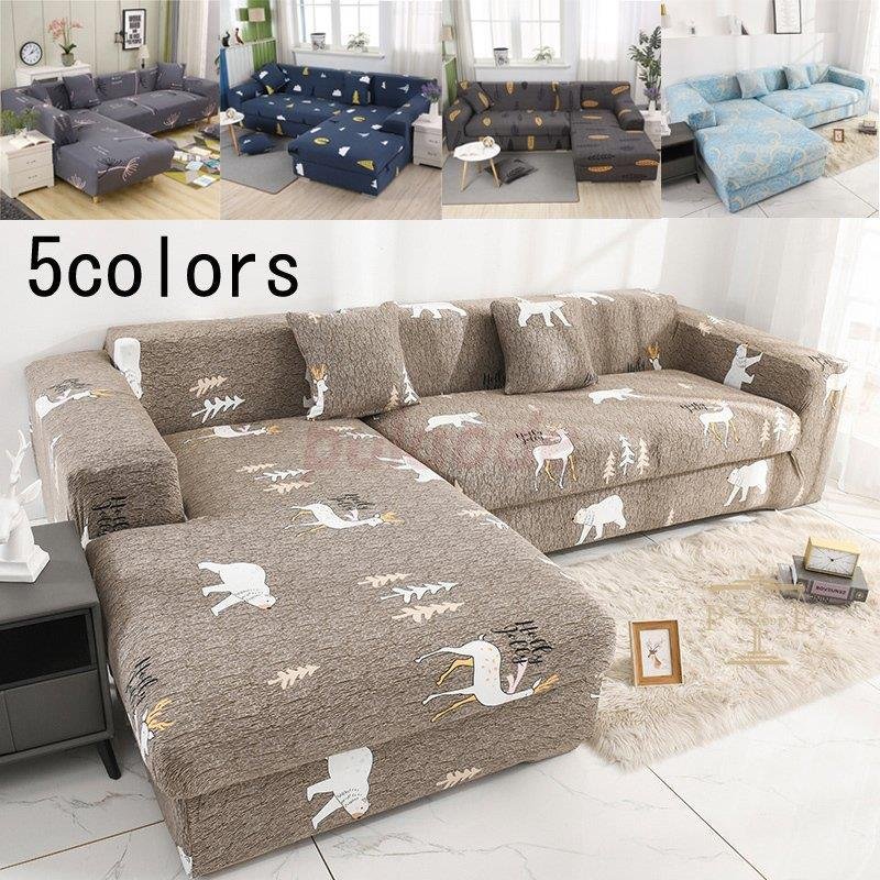 滑り止め ソファーカバー メーカー公式 四季兼用 北欧風 シンプル ソファカバー 全5色 2人掛け 可愛い 花柄