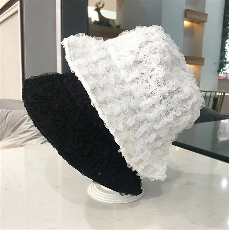 大人気！ 高レビュー可愛い 韓国ファッション 新品 ファッション sweet系 レース 夏 薄い 通気性のある 漁師の帽子 シェード 日よけします 大人気 サンハット デザインセンス 8,497円