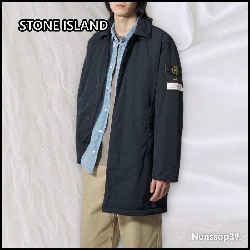 STONE ISLAND マイクロ ツイル ワッペン コート