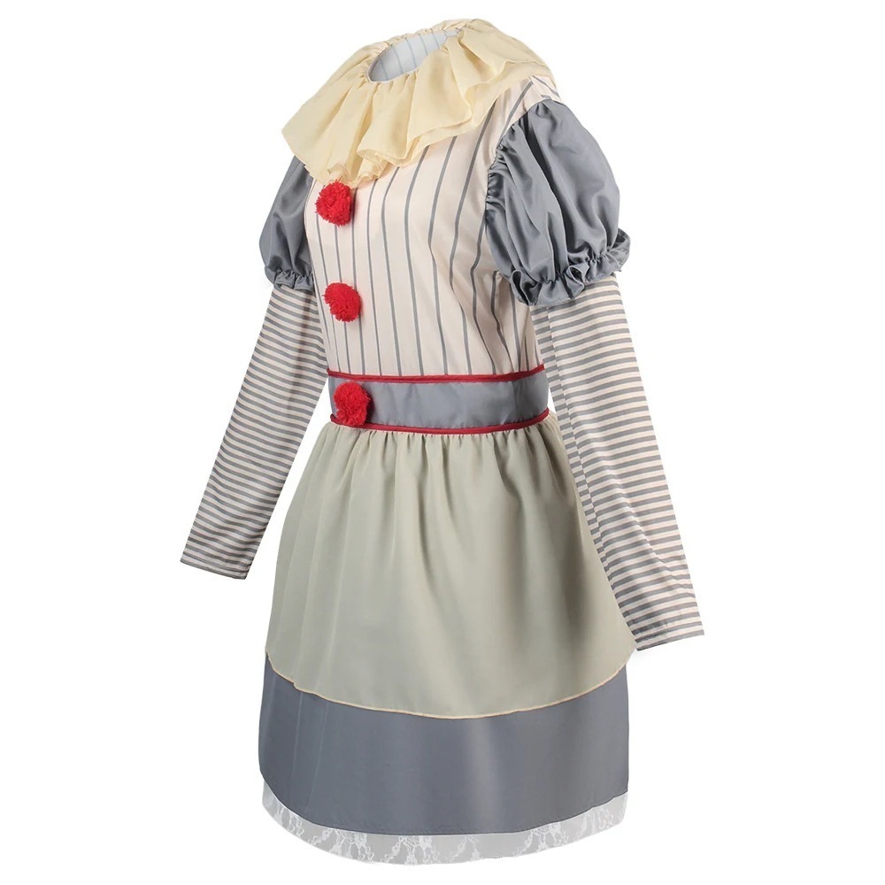 【迅速な出荷】ハロウィーン舞台演技服道化師回魂女装コスプレ衣装制服