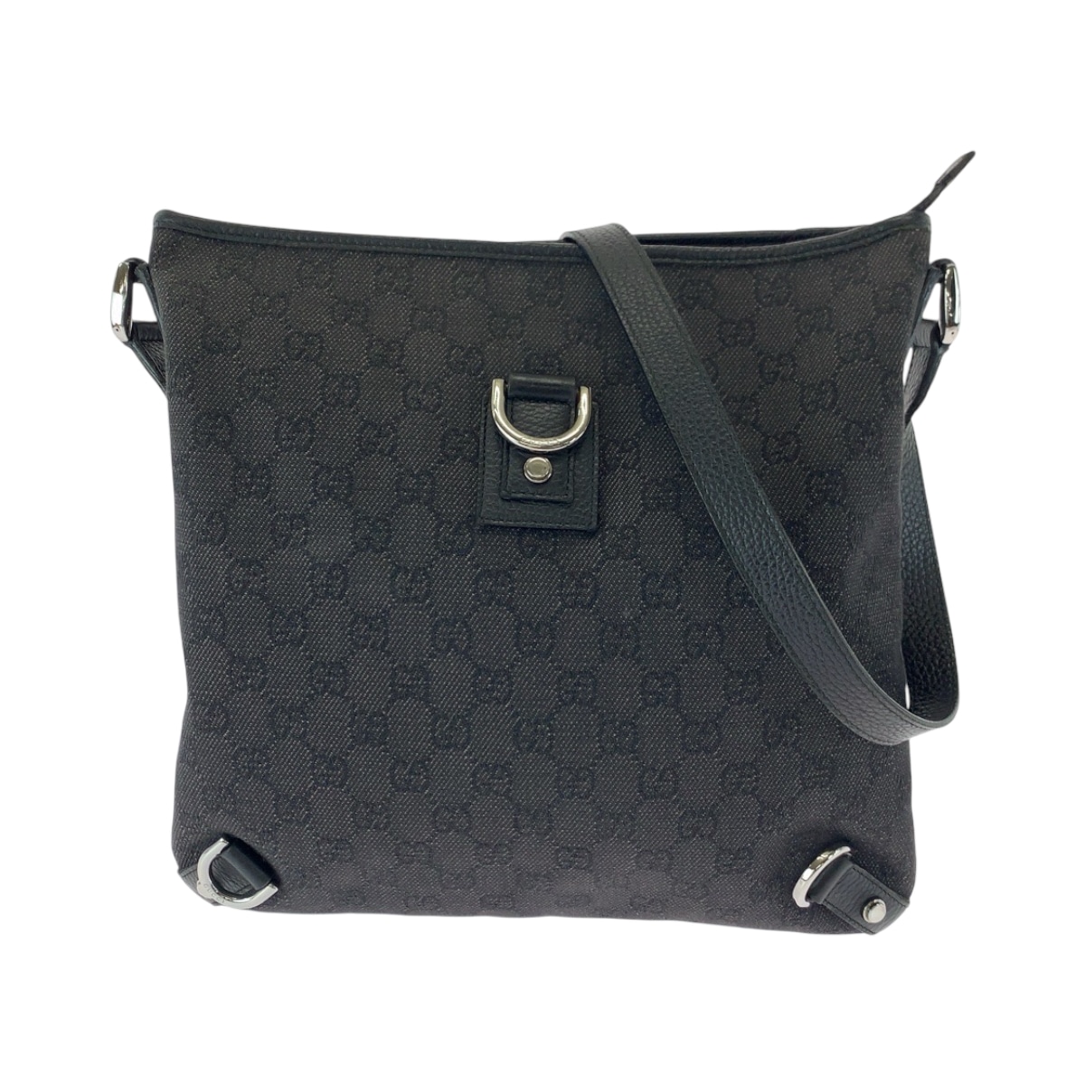 美品 アビー ブラック 黒 シルバー金具 GGキャンバス 268642 ショルダーバッグ ポシェット レディース 502121 22,578円