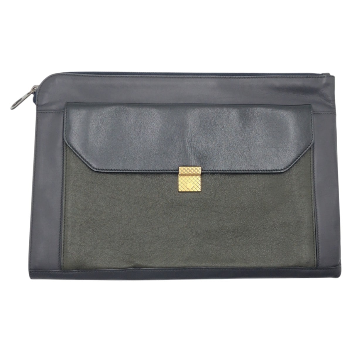 ネイビー系 ブラック系 カーキ レザー クラッチバッグ セカンドバッグ メンズ 502209