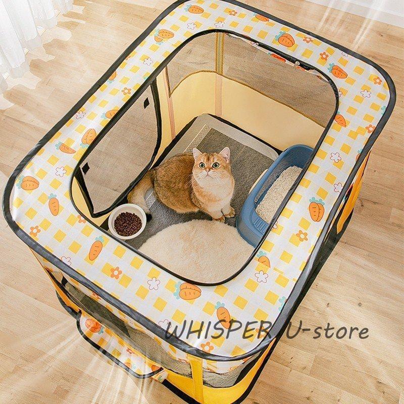 ペットサークル 折りたたみ式 テント 犬/猫/ウサギ用 全3色 持ち運び便利 組み立て簡単 メッシュ 小動物 ペットケージ 屋内 屋外 車内 丈夫 頑丈 小型犬