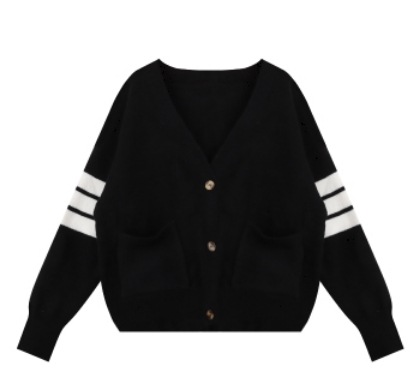 ニットカーディガン トップス カーディガン 袖あり 長袖 爽やか かわいい ストレートライン ニット 上品 おしゃれ かっこいい 大人可愛い 大人女子 こなれ感 キュート 爽やか ナチュラル 柄