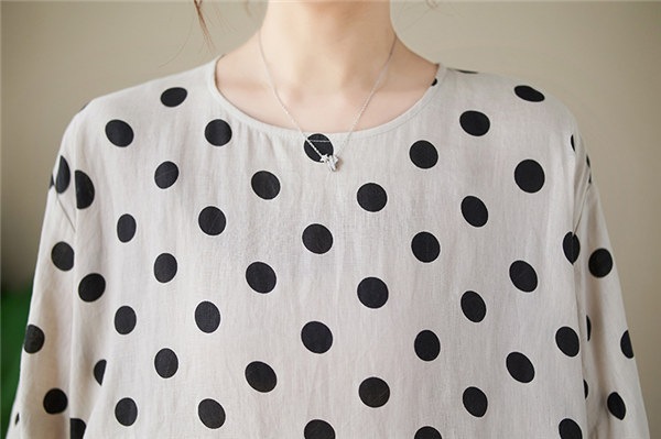 毛布ブランケットタオルケットブランケットロング丈 旅行 ビーチ 着痩せ感up レディース ワンピース おしゃれ 水玉柄 半袖 可愛い リゾート レディース 海 夏 海外 ドット