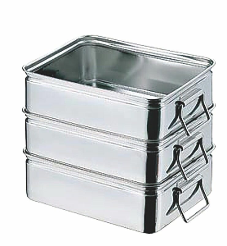 赤川器物製作所 AG 18-8番重バット 手付 大 深型