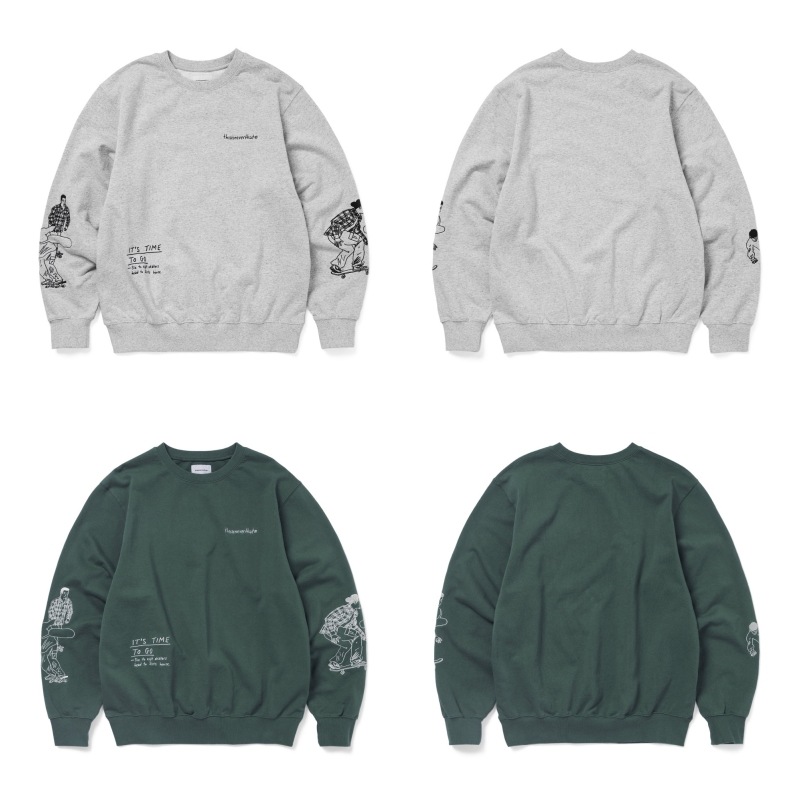 【THISISNEVERTHAT】 SKETCH EMBROIDERY CREWNECK : 2COLORS