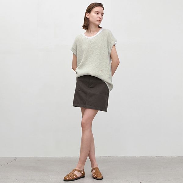 (SK-4934)ESSENTIAL VALIO COTTON MINI SKIRT