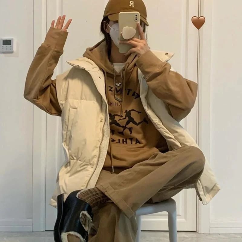 ダウンベスト レディース ライトダウン スタンドカラー アウター ゆったり 厚手 無地 防寒 着痩せ 軽量 防風 おしゃれ アウトドア 上品