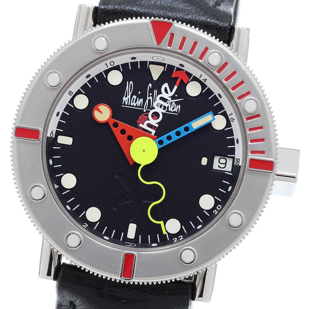 アラン・シルベスタイン Alain Silberstein マリーンG GMT 500本限定 自動巻き ボーイズ 良品 _904839【中古】