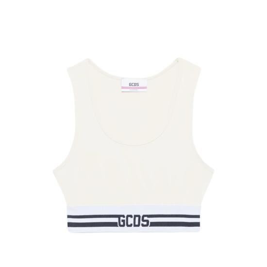 GCDS Women Tops Z0WEQG057J012 WHBLK WHITE