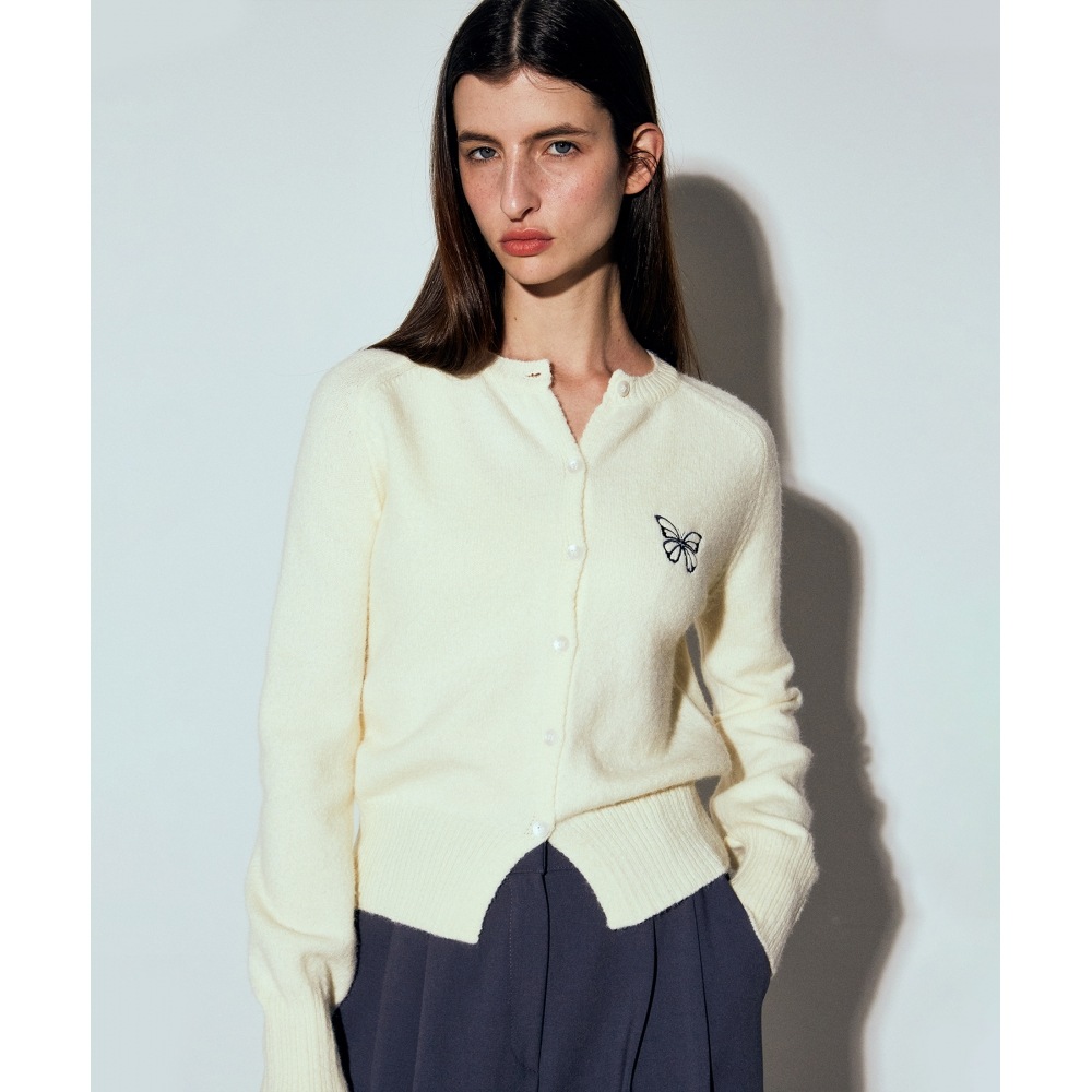ニック&ニコールバタフライニットカーディガン_クリーム
