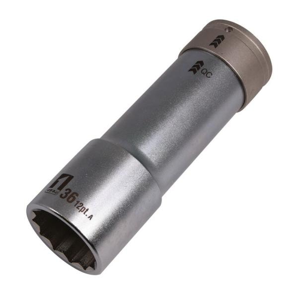MUSTTOOL QCソケット12角6分 IM－6W36SL－12K 先端工具 ドリルアクセサリ ソケットビット