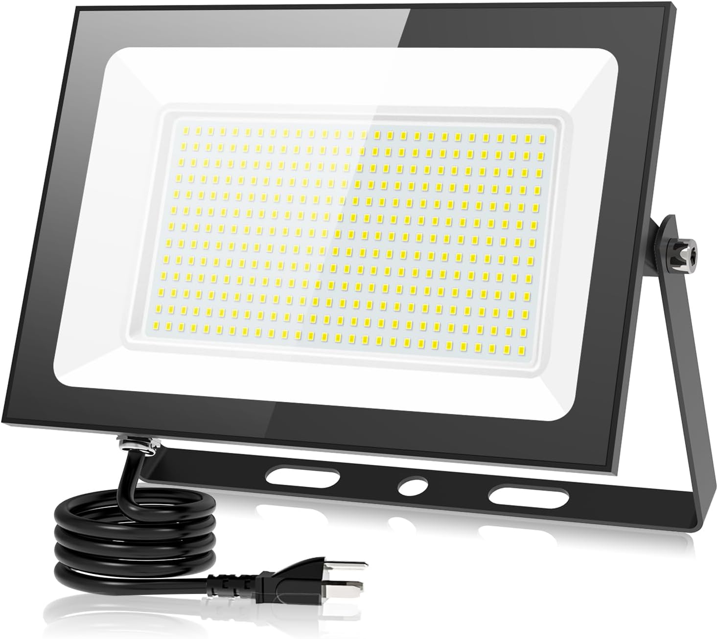 【最強の超爆光・超薄型】SUKITEN 投光器 led 屋外 作業灯 250W 30000LM IP66防水 昼光色 6500K 高輝度 高放熱 省エネ 軽量 120広角 100V 屋外照明 野外