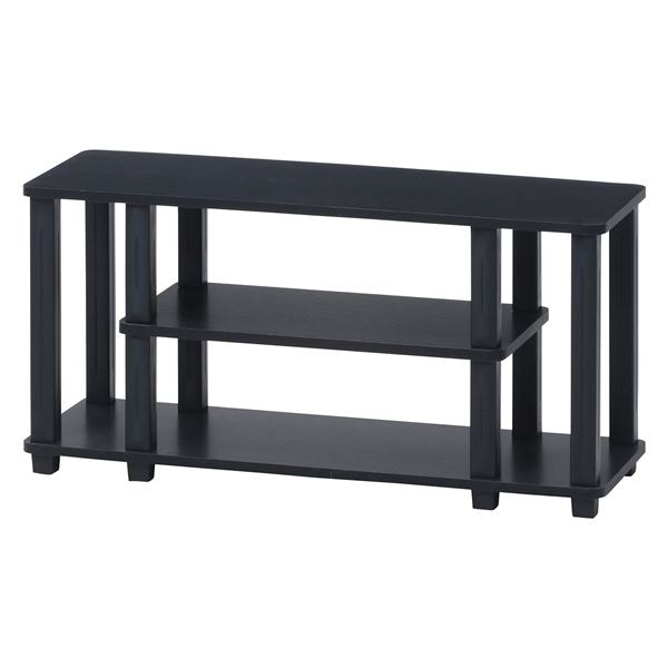 TVラック 80cm幅 ブラウンxブラック（BRxBK） 組立品