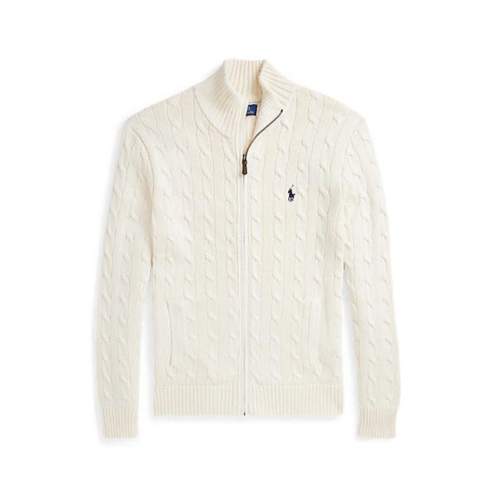 ポロ ラルフ ローレン メンズ ケーブル ニット コットン フル ジッパー セーター MNPOSWE16821956101