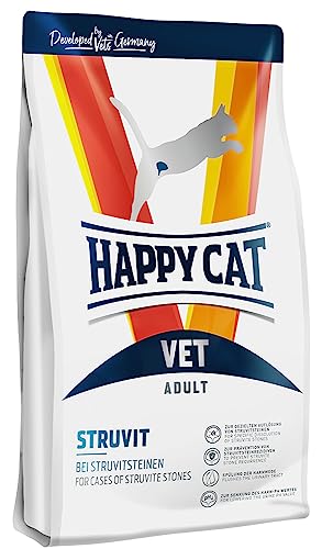 HAPPY CAT (ハッピーキャット) VET ストルバイト 尿石ケア - 食事療法食 全猫種 成猫シニア猫 pHコントロール グルテンフリー 無添加 ヒューマングレード ドイツ製 キャットフード