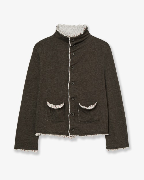 【AEAE】 LAYERED CARDIGAN [KHAKI] 正規品