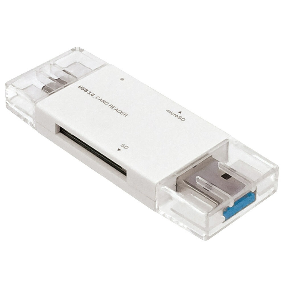 （まとめ買い）USB3.0 Type-C カードリーダー/ライター ホワイト CRW-DC3SD71W [x3]