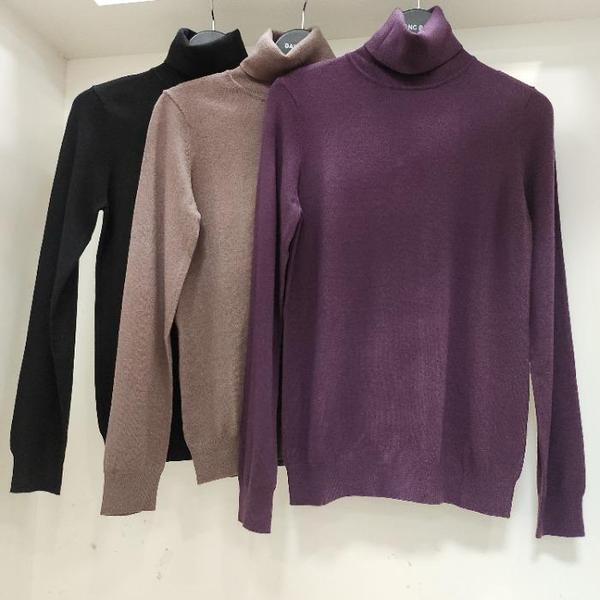 HC15 秋冬 女性 ソフト ベーシック ニット タートルネック NWY771 (S41935378)