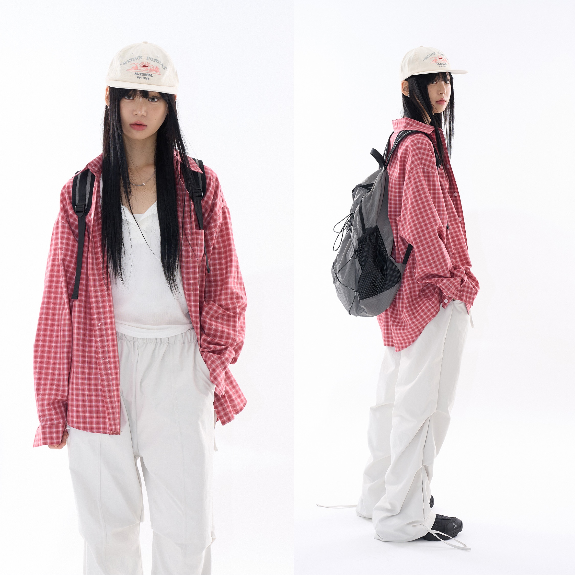 [2024 FW] エルダー オーバー ビンテージ チェック シャツ (UNISEX) 韓国ファッション オーバーサイズ スタイル k-pop ファッション 秋冬 ファッション 7,731円