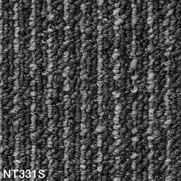 裏面のり付加工 耐候性/耐薬品性/静電性に優れたカーペットタイル LINE NT-331S 12枚セット