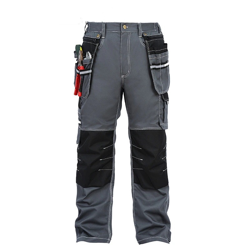 作業ズボン メンズ カーゴパンツ マルチポケット 多機能 耐摩耗 着心地 作業服 作業着 春夏 秋冬 作業パンツ ロングパンツ 長ズボン 大きいサイズ グレー 黒