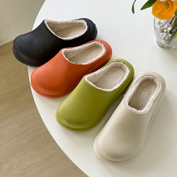 フラットサンダル タウンサンダル フェイクファー 黒 ブラック オレンジ グリーン ベージュ 5,561円