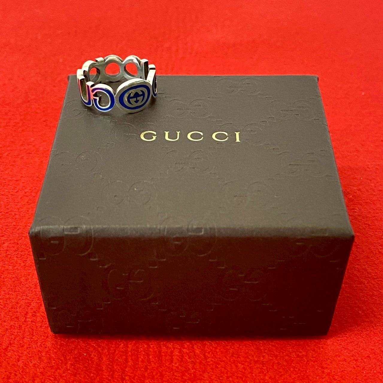 インターロッキング G エナメル リングリング・指輪 シルバー925 シルバー 56306