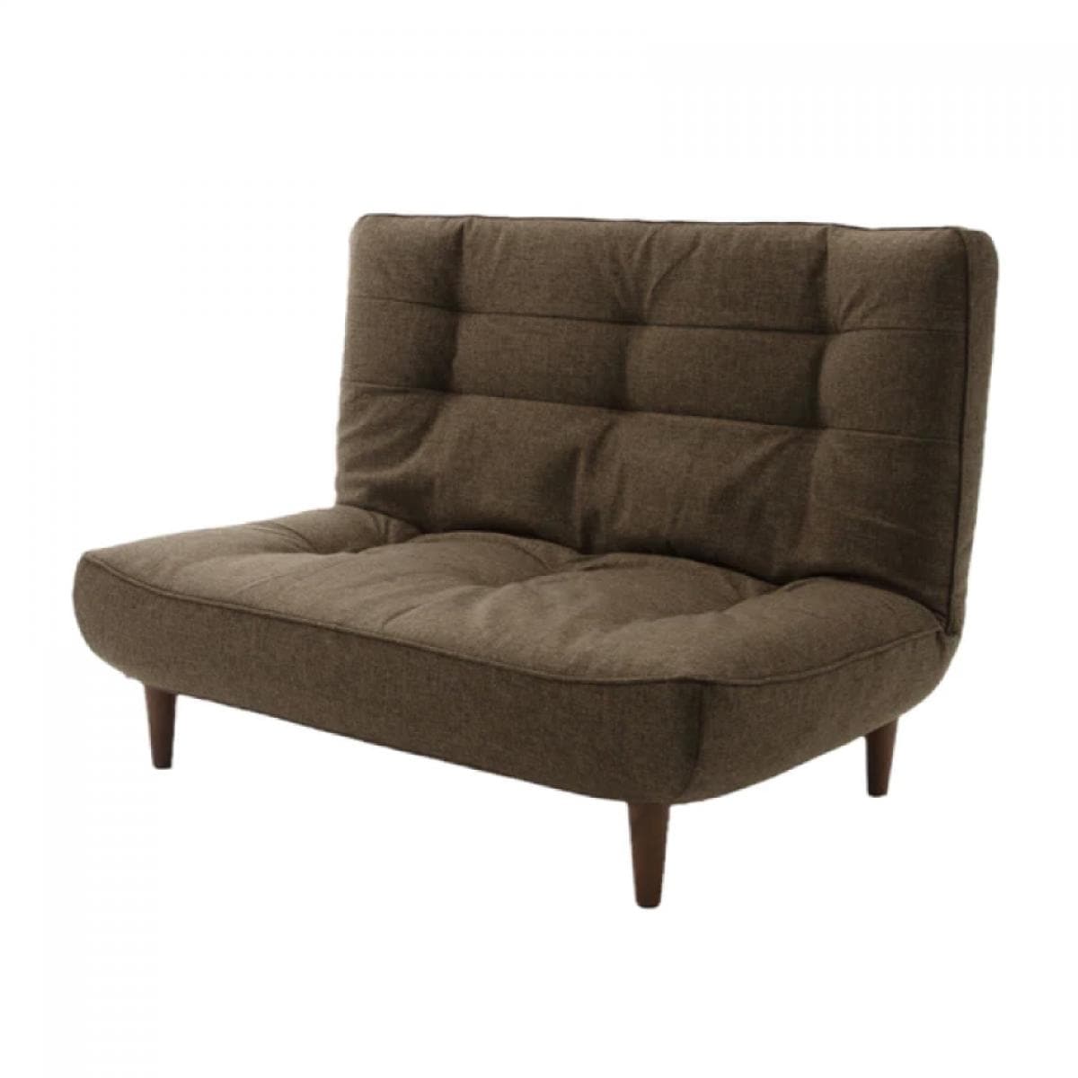 【I】 セルタン ハイバックソファ 2人掛け LULU タスクブラウン ソファ 2人 リクライニング 座面ポケットコイル A40p-582BR 【受注生産品】【代引不可/沖