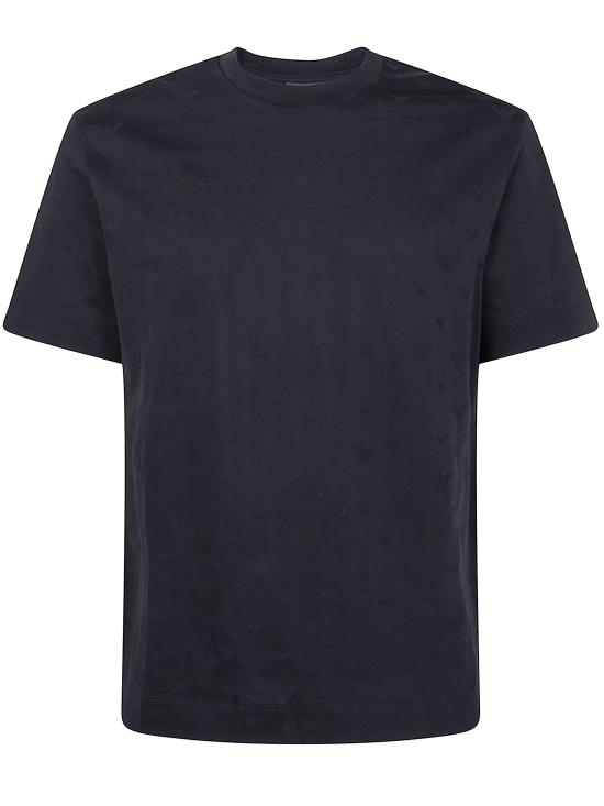 EMPORIO ARMANI Men Tops EM002968 AF10762 FC245 ALLOVER EAGLE IN BLACK