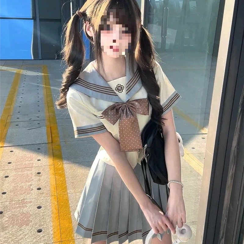 ライトトーンレモン制服制服カレッジスタイル半袖スーツベーシックモデル コスム