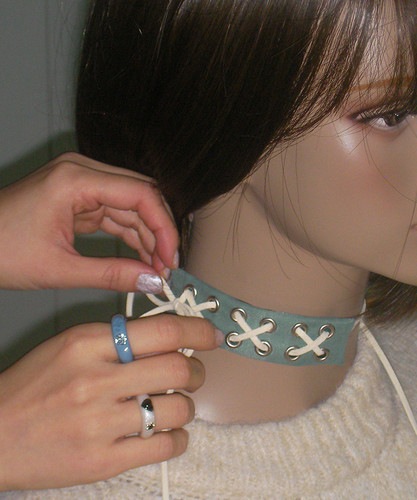 NFF multi string band mint マルチストリングバンド ミント 韓国ヘアアクセサリー