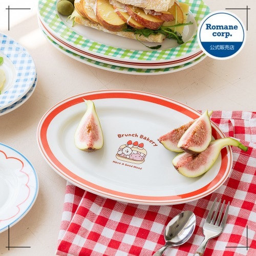 Brunch Brother プレート 2Pセット セラミック オーバル